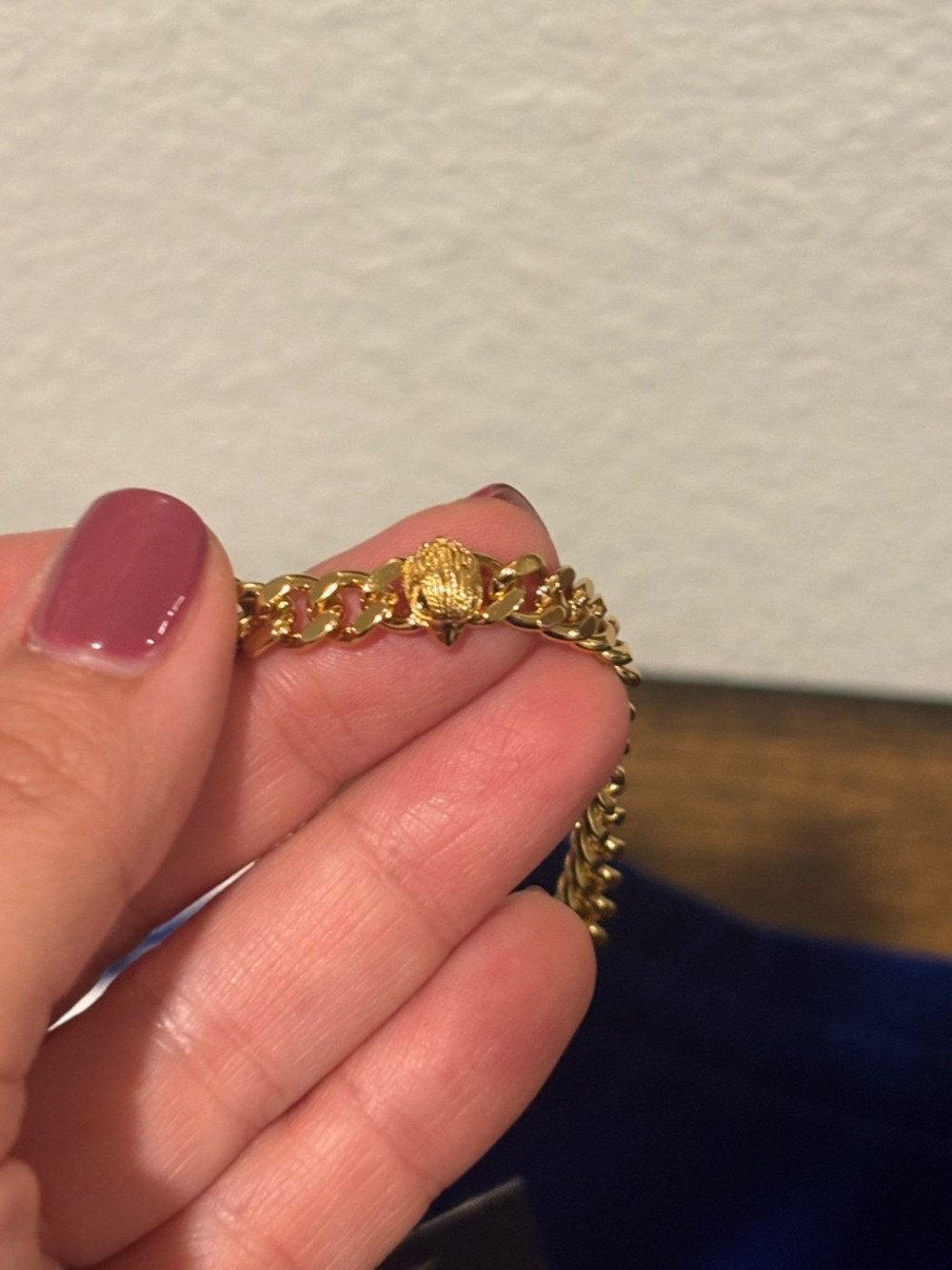 Kurt Geiger Gold Tone Chain Bracelet - Picture 4 of 6